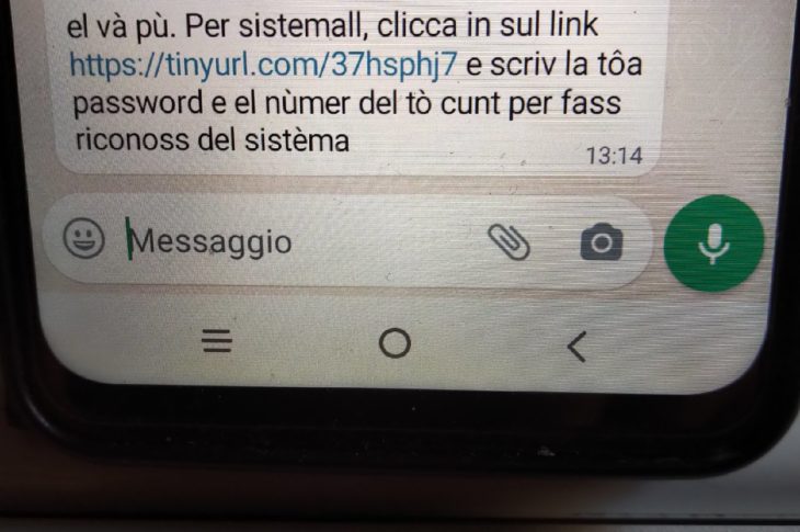 phishing lingue locali